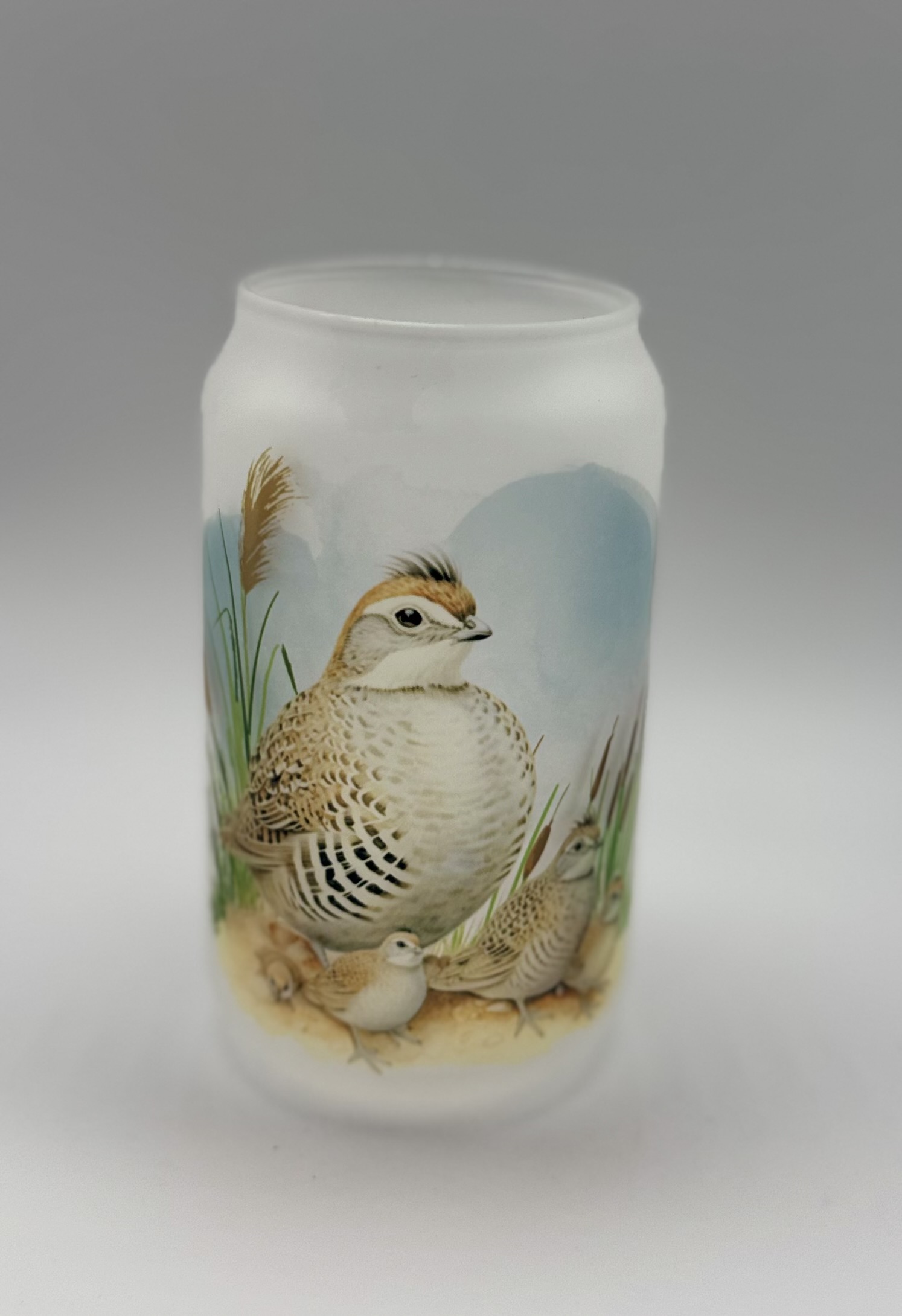 Product Image for The Quail and Olive Frosted Glass Vase or cup